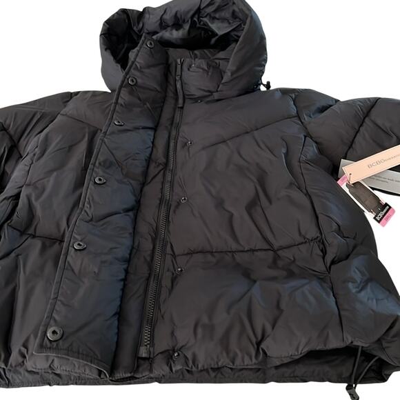 BCBGeneration Premium Performance Black Puffer Winter Ski Jacket Women’s Small - Picture 7 of 15